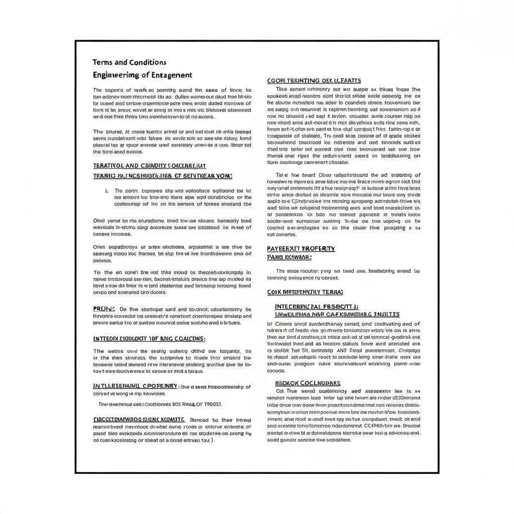 Conditions générales de vente ingénierie